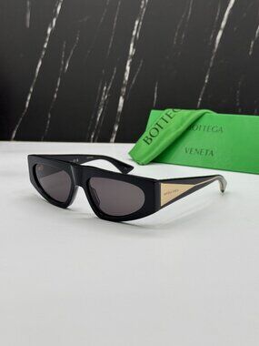 NEW BOTTEGA VENETA BV1277S 001 WOMEN BLACK SUNGLASSES